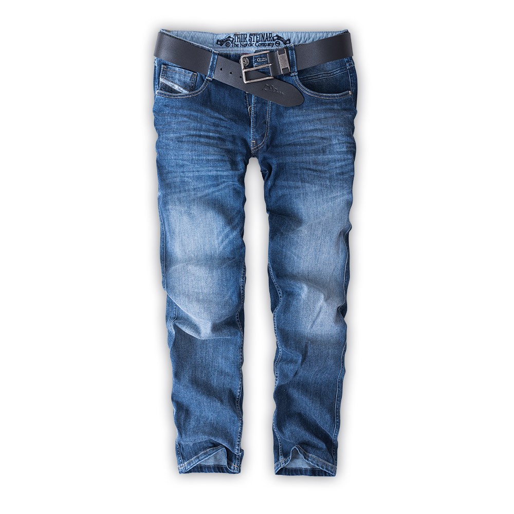 JEANS HALDOR MITTELBLAU (O. GÜRTEL)
