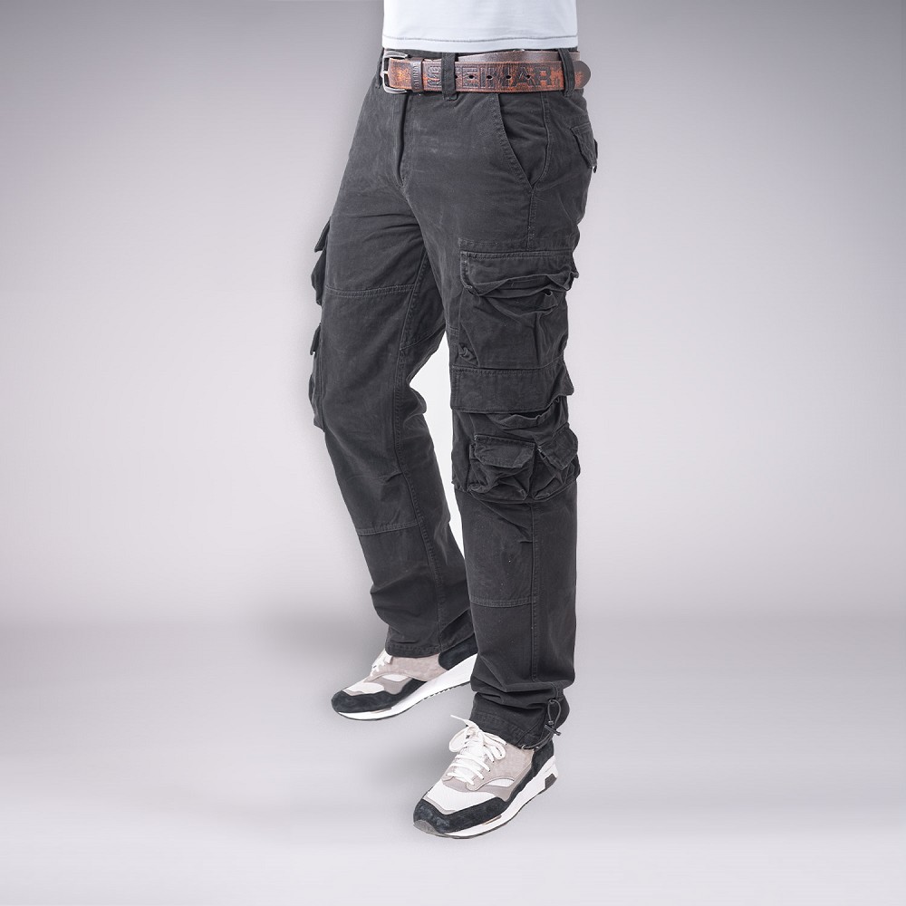 CARGOHOSE KEN SCHWARZ (O. GÜRTEL)
