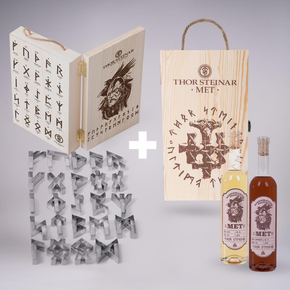 GESCHENK-SET AUSSTECHFORMEN FUTHARK-BOX+ MET-BOX HIDDENSEE