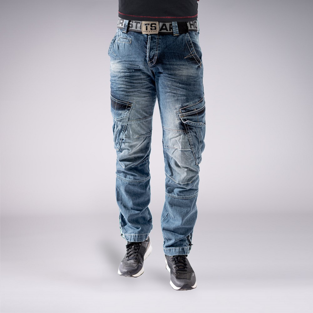 CARGOJEANS STAHLHEIM II MITTELBLAU (O. GÜRTEL)