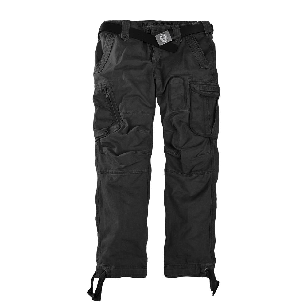 CARGOHOSE FALLSCHIRMJÄGER SCHWARZ (O. GÜRTEL)