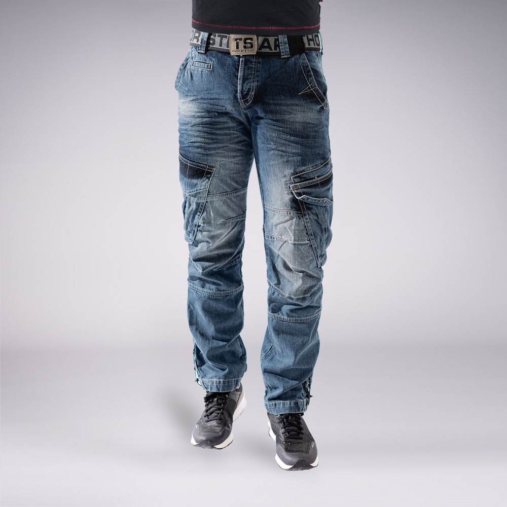 CARGOJEANS STAHLHEIM II DUNKELBLAU (O. GÜRTEL)