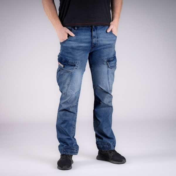 cargojeans Sverre denim dark blue without beltl Cargo Jeans