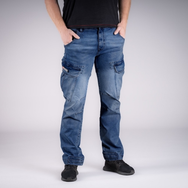 Cargo Pants With Side Pockets Blue